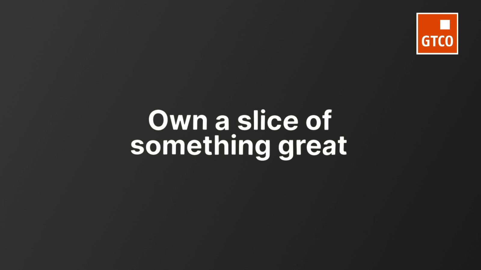 Closing lyric reading own a slice of something great