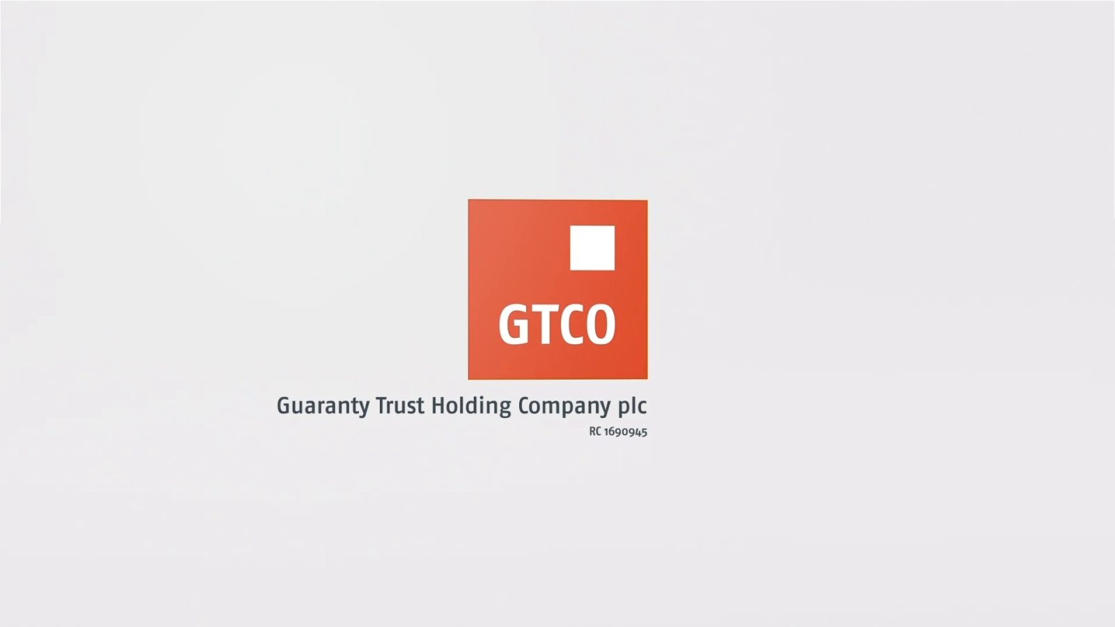 Closing GTCO logo lockup, Guaranty Trust Holding Company plc